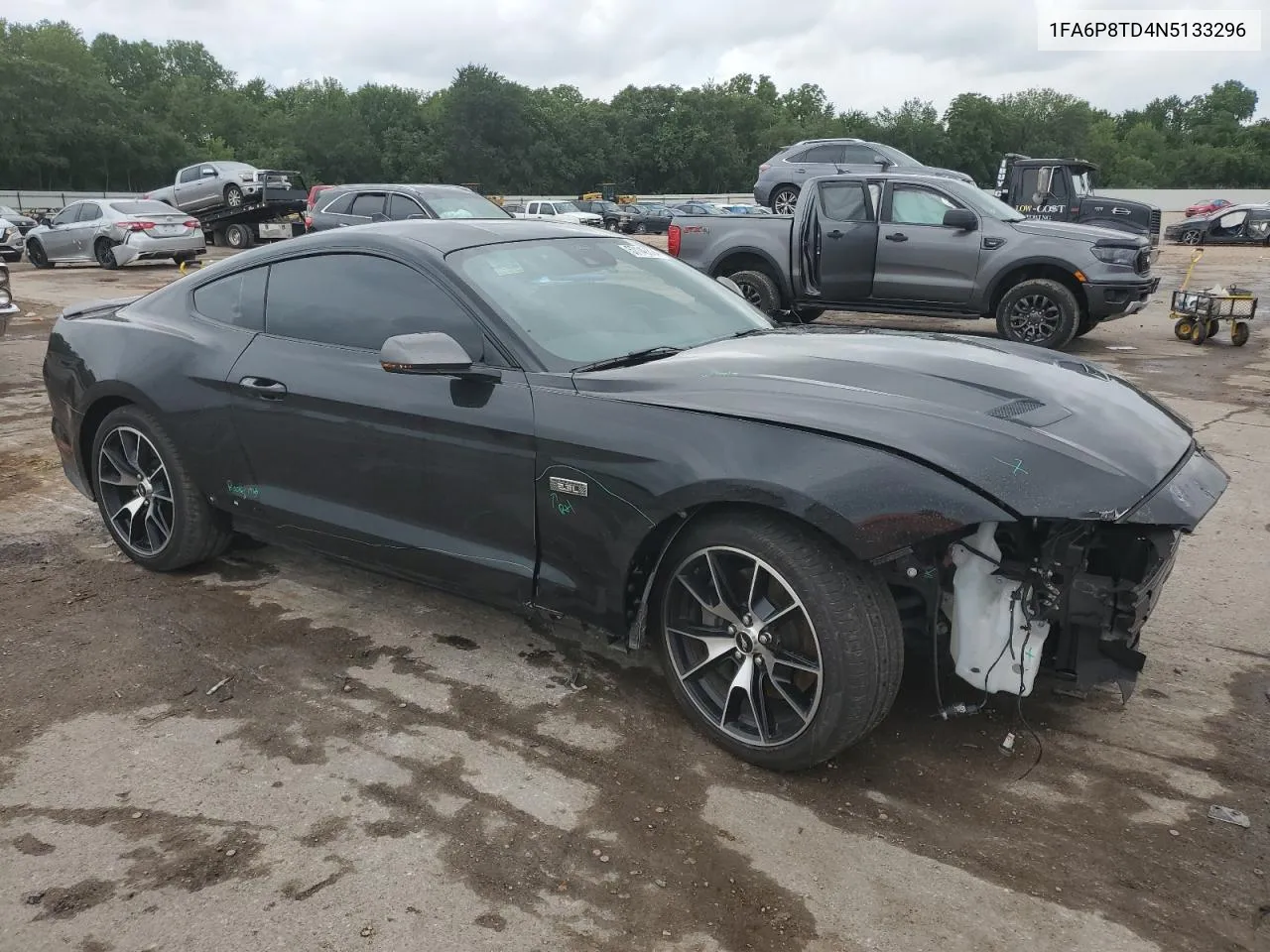 2022 Ford Mustang VIN: 1FA6P8TD4N5133296 Lot: 57140394