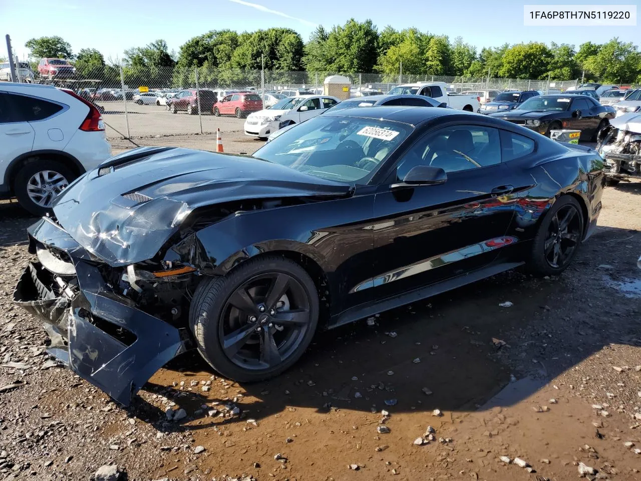 2022 Ford Mustang VIN: 1FA6P8TH7N5119220 Lot: 62056374