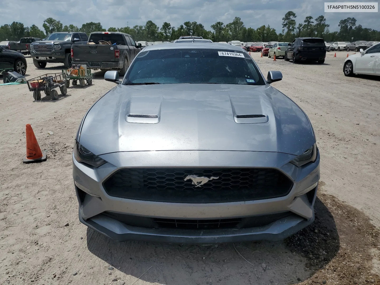 2022 Ford Mustang VIN: 1FA6P8TH5N5100326 Lot: 67419364