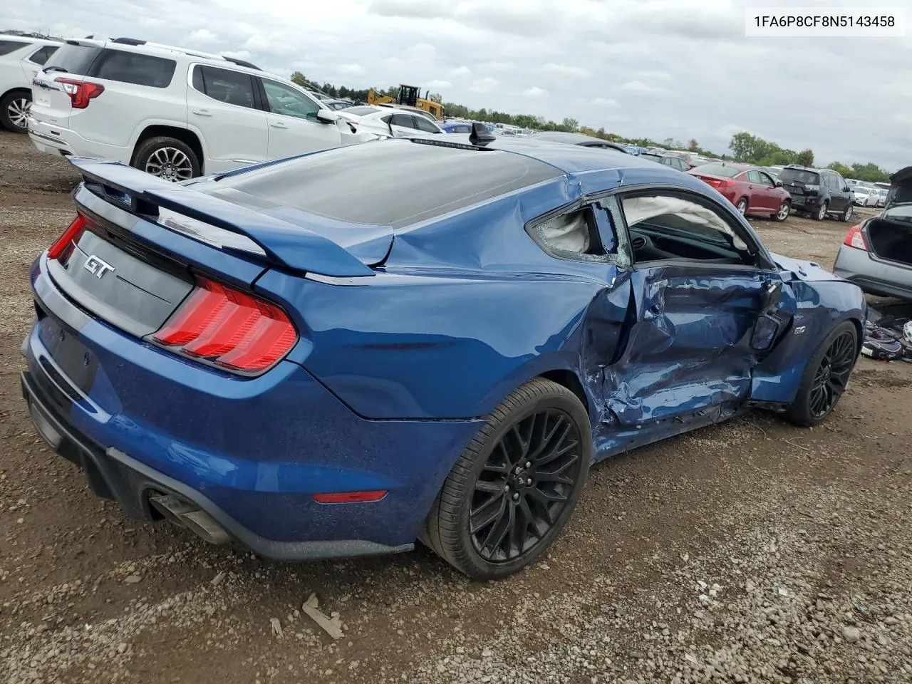 2022 Ford Mustang Gt VIN: 1FA6P8CF8N5143458 Lot: 69434204