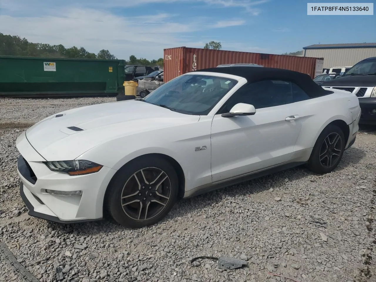 1FATP8FF4N5133640 2022 Ford Mustang Gt