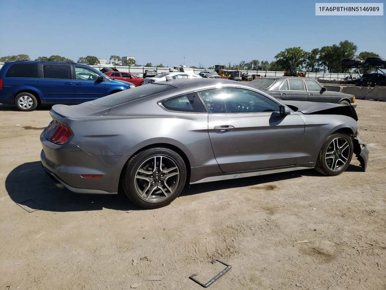 2022 Ford Mustang VIN: 1FA6P8TH8N5146989 Lot: 70443374