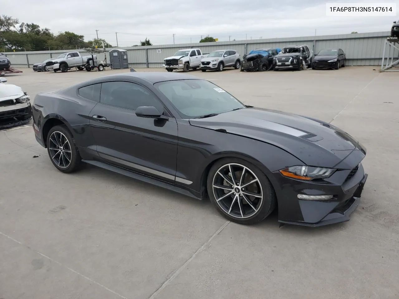 2022 Ford Mustang VIN: 1FA6P8TH3N5147614 Lot: 70798334