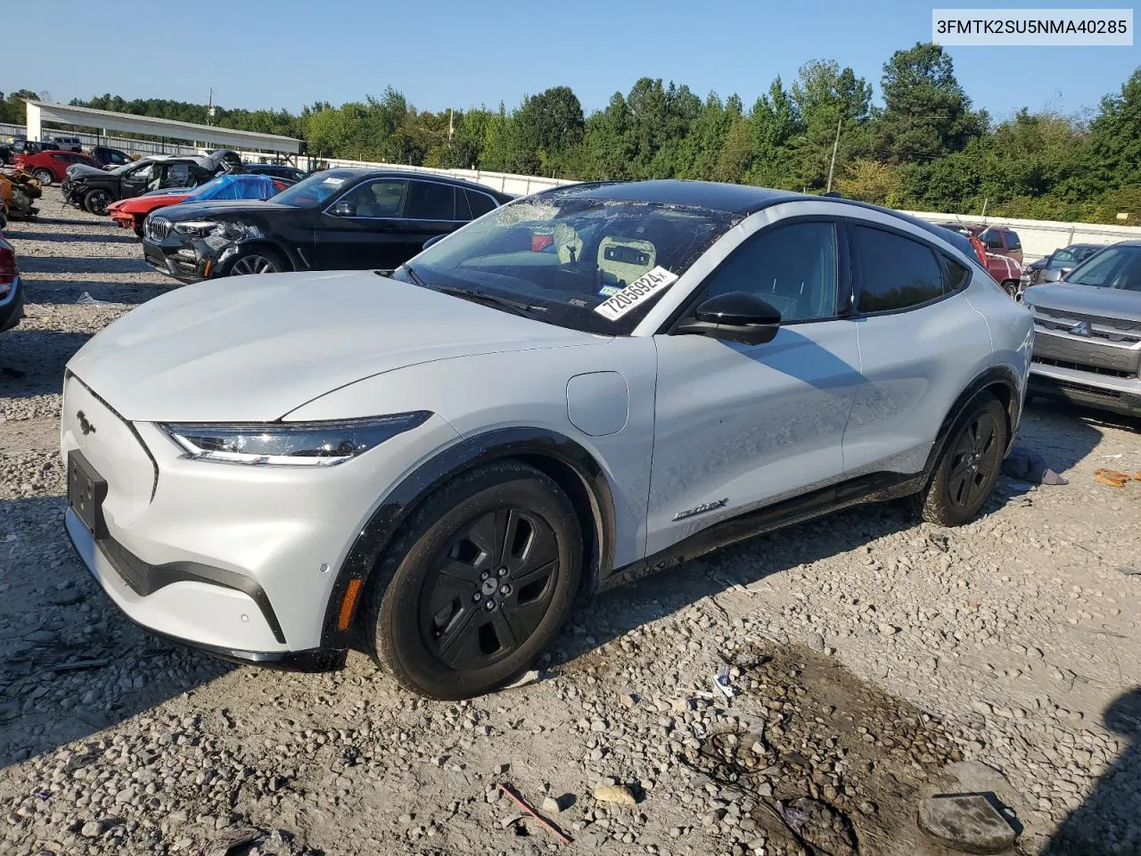 2022 Ford Mustang Mach-E California Route 1 VIN: 3FMTK2SU5NMA40285 Lot: 72056924