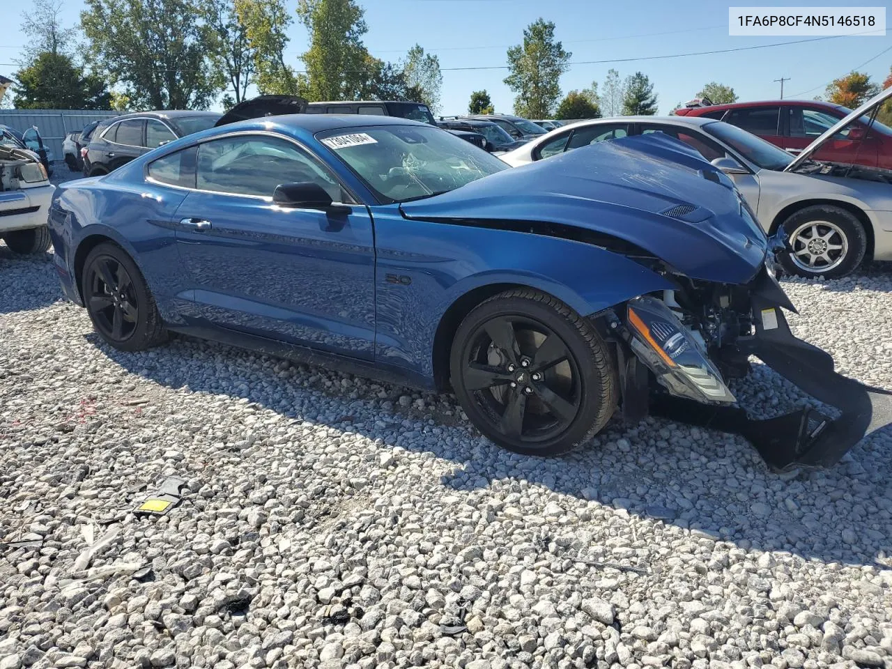 2022 Ford Mustang Gt VIN: 1FA6P8CF4N5146518 Lot: 73041064