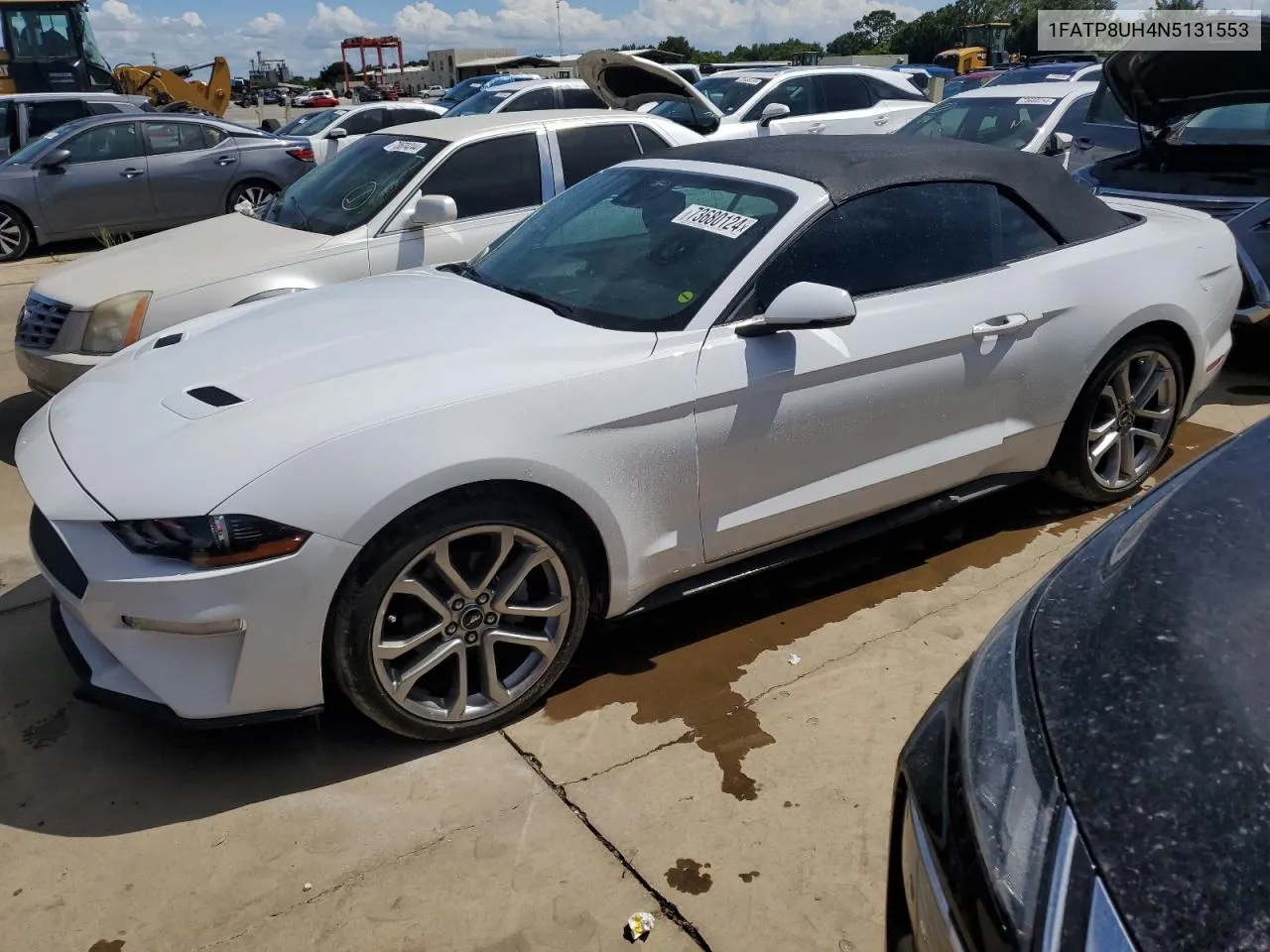 2022 Ford Mustang VIN: 1FATP8UH4N5131553 Lot: 73680124