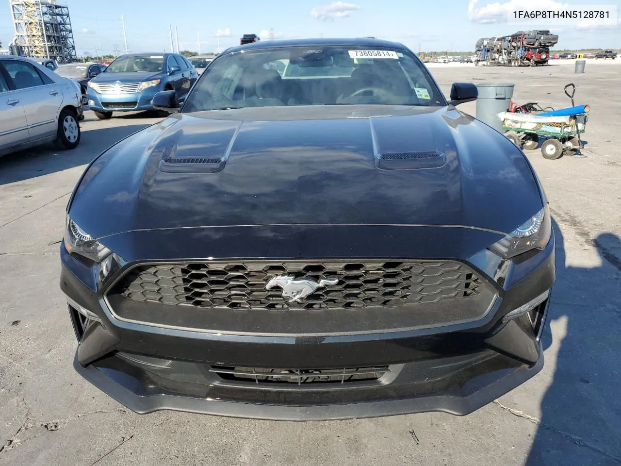 2022 Ford Mustang VIN: 1FA6P8TH4N5128781 Lot: 73805814