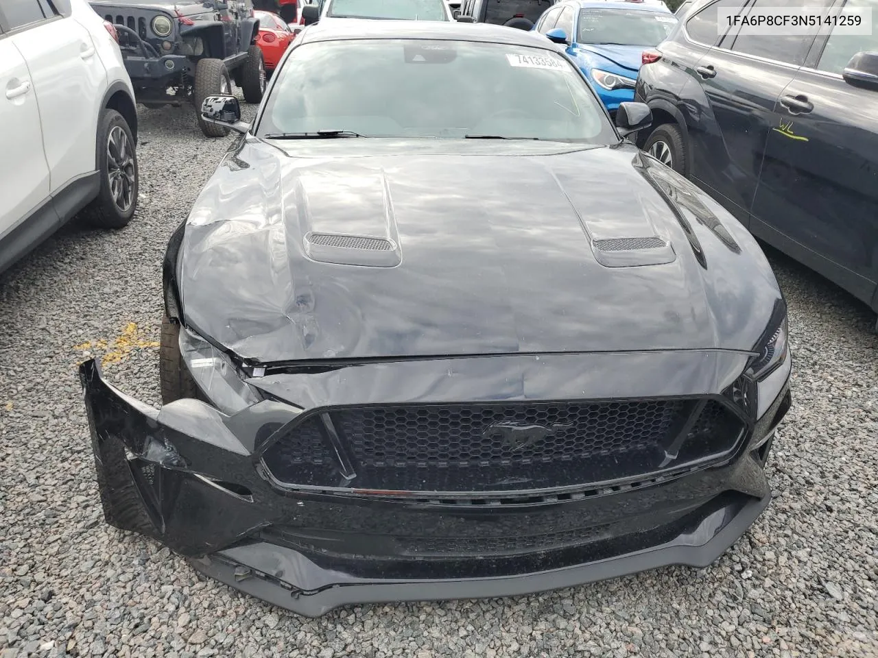 2022 Ford Mustang Gt VIN: 1FA6P8CF3N5141259 Lot: 74133584