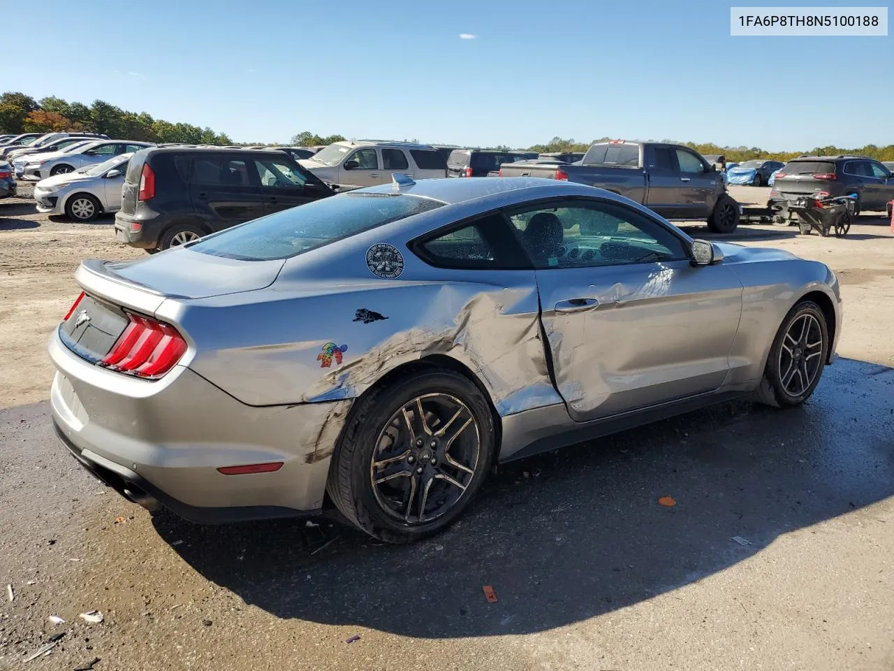 2022 Ford Mustang VIN: 1FA6P8TH8N5100188 Lot: 75943094