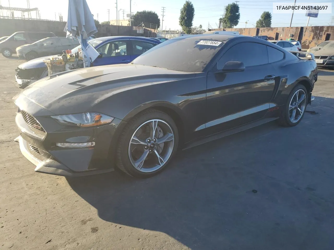 2022 Ford Mustang Gt VIN: 1FA6P8CF4N5143697 Lot: 77027654