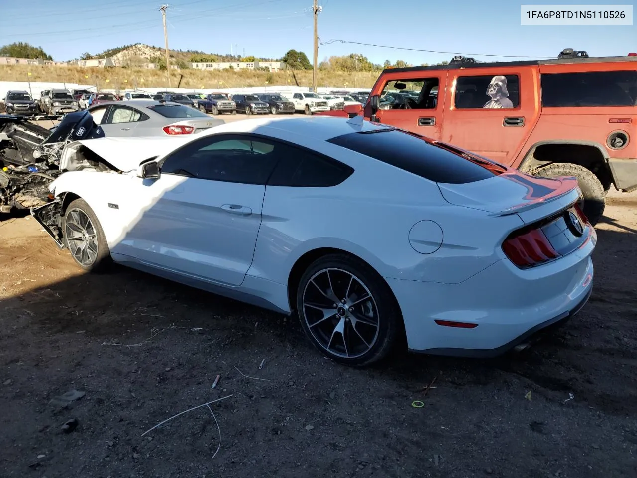 2022 Ford Mustang VIN: 1FA6P8TD1N5110526 Lot: 77281444