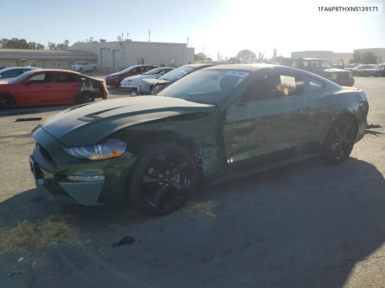 2022 Ford Mustang VIN: 1FA6P8THXN5139171 Lot: 77667264