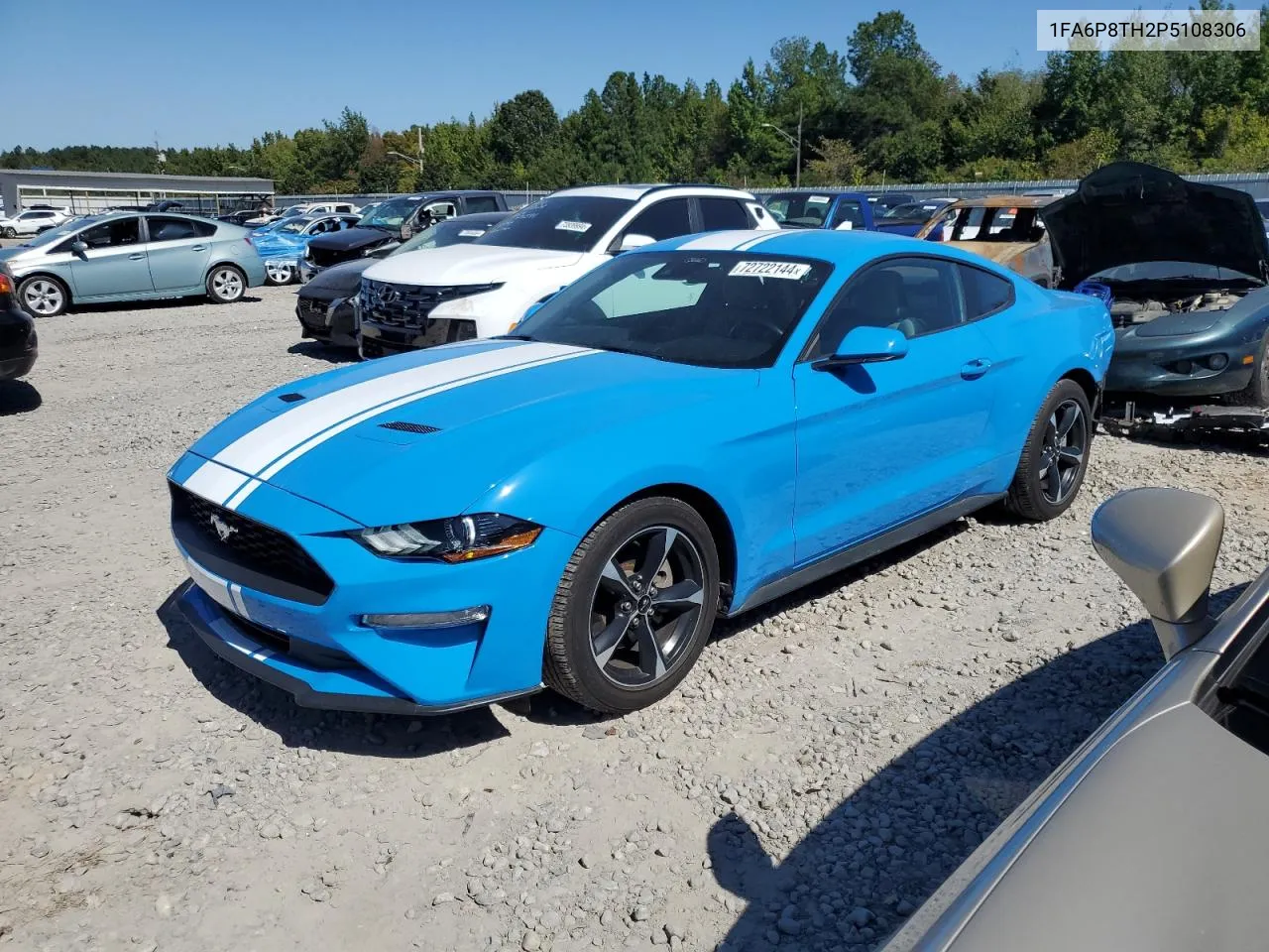 2023 Ford Mustang VIN: 1FA6P8TH2P5108306 Lot: 72722144