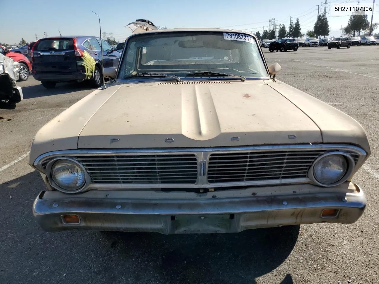 1965 Ford Ranchero VIN: 5H27T107306 Lot: 78108234