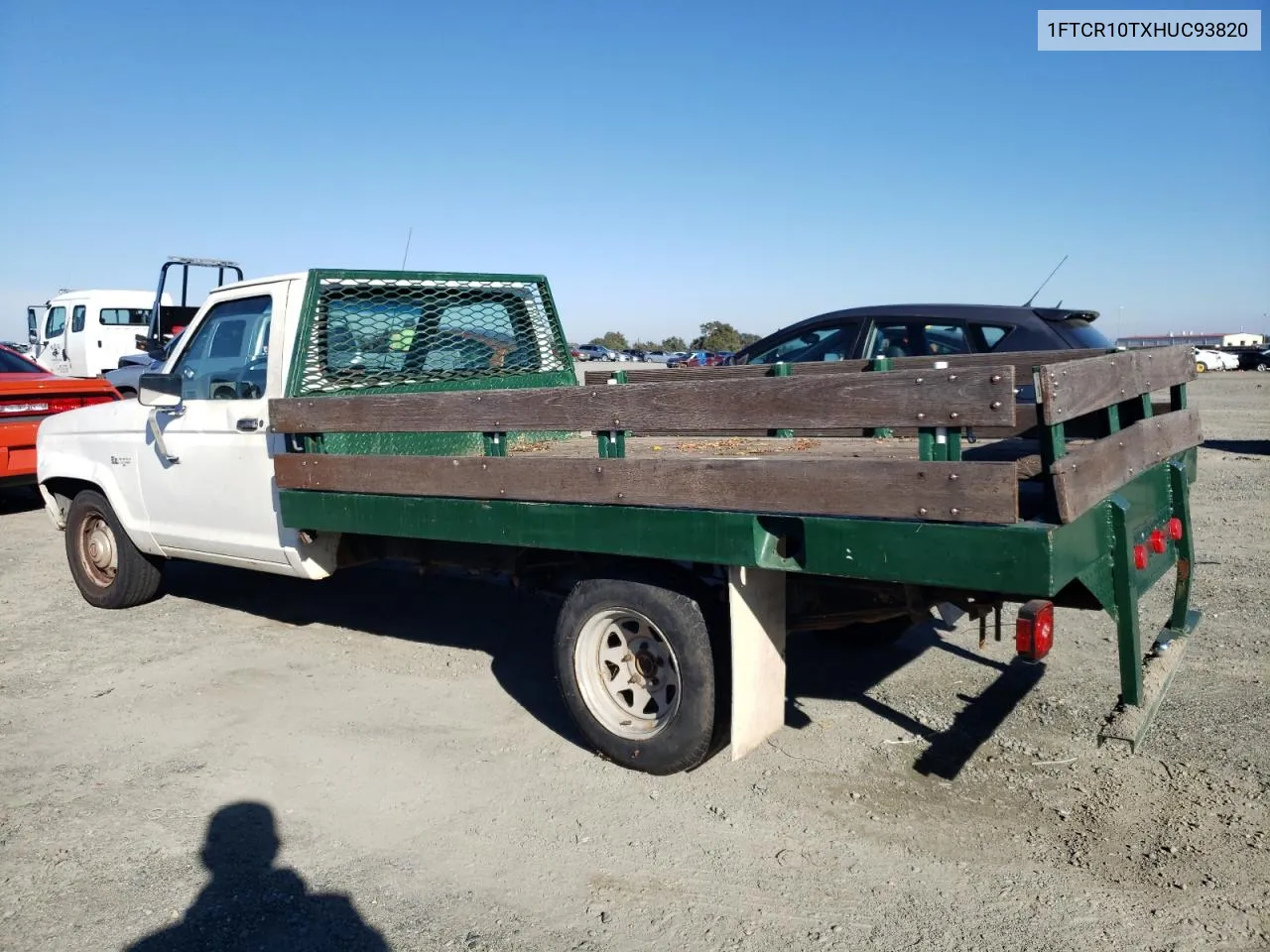 1987 Ford Ranger VIN: 1FTCR10TXHUC93820 Lot: 79346834