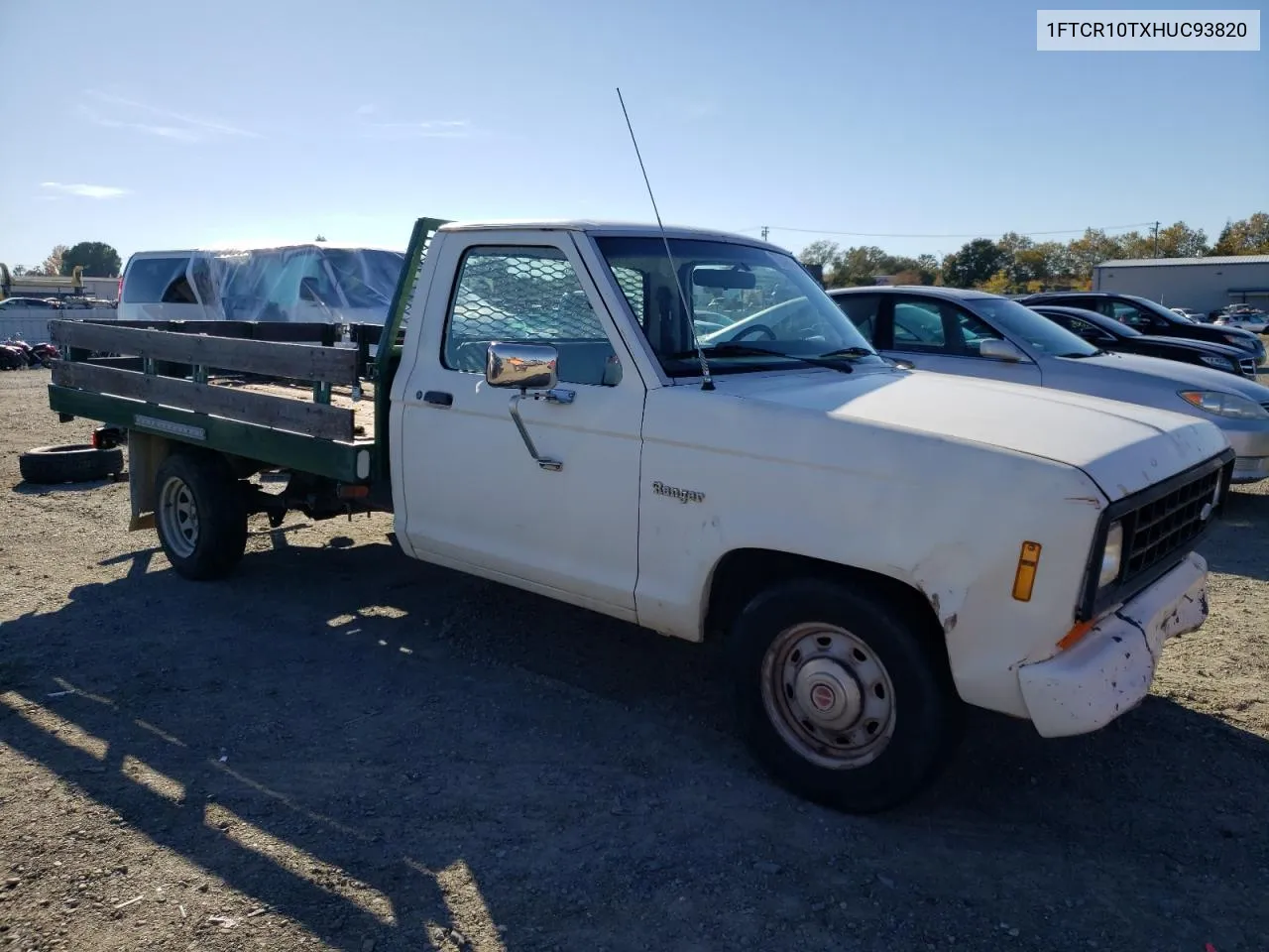 1987 Ford Ranger VIN: 1FTCR10TXHUC93820 Lot: 79346834