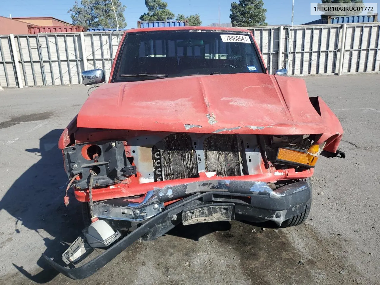 1989 Ford Ranger VIN: 1FTCR10A8KUC01772 Lot: 78860644