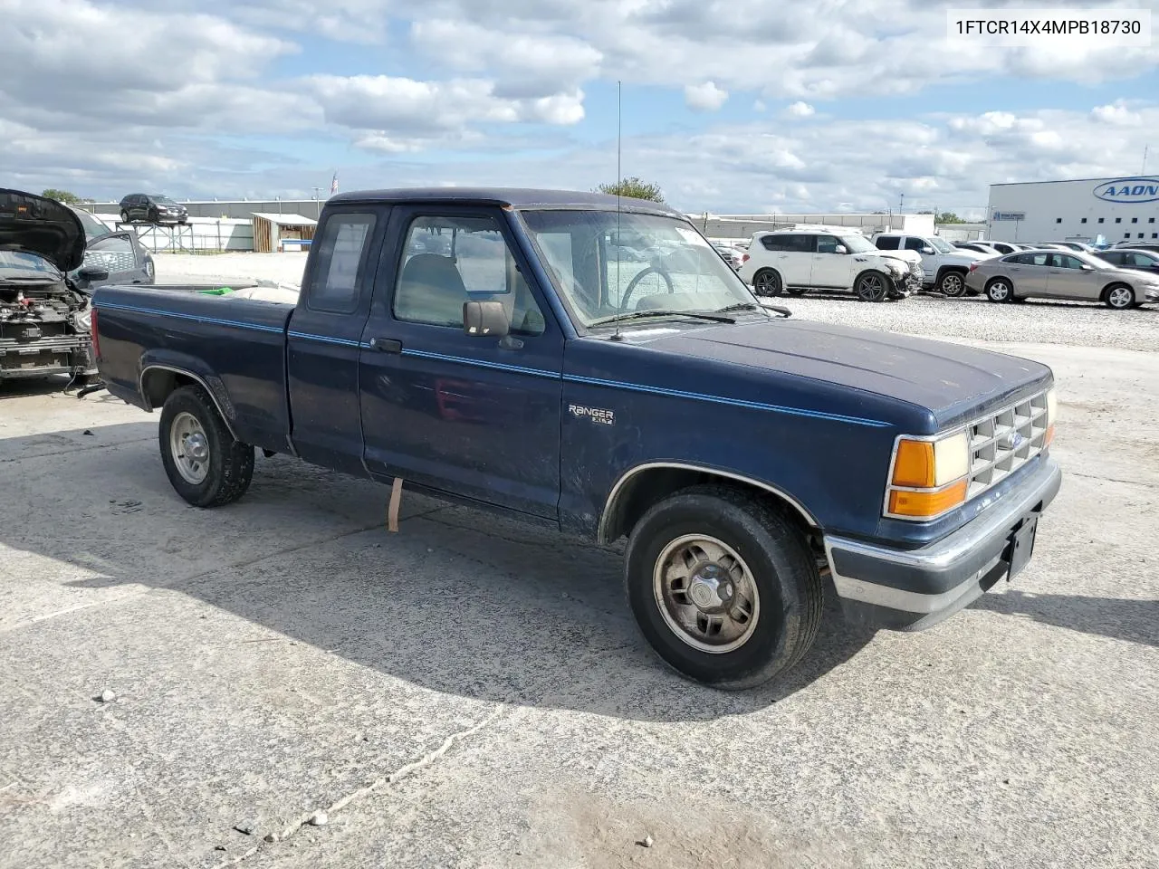 1991 Ford Ranger Super Cab VIN: 1FTCR14X4MPB18730 Lot: 71754514