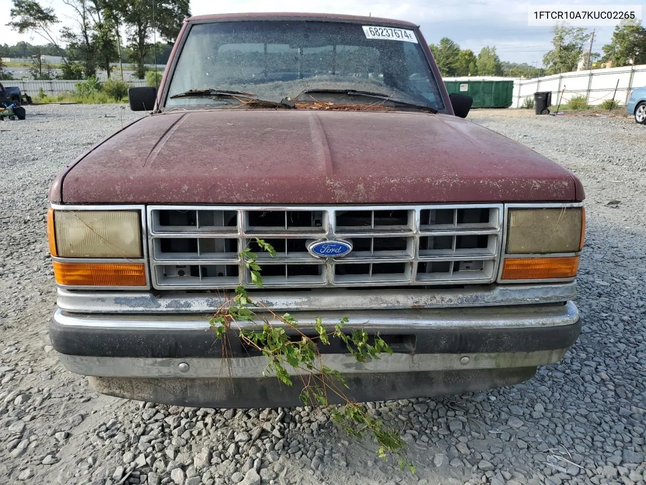 1992 Ford Ranger VIN: 1FTCR10A7KUC02265 Lot: 68237674