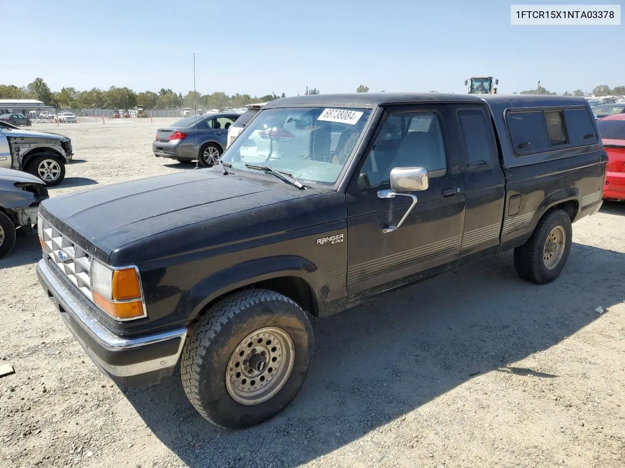 1992 Ford Ranger Super Cab VIN: 1FTCR15X1NTA03378 Lot: 68738084