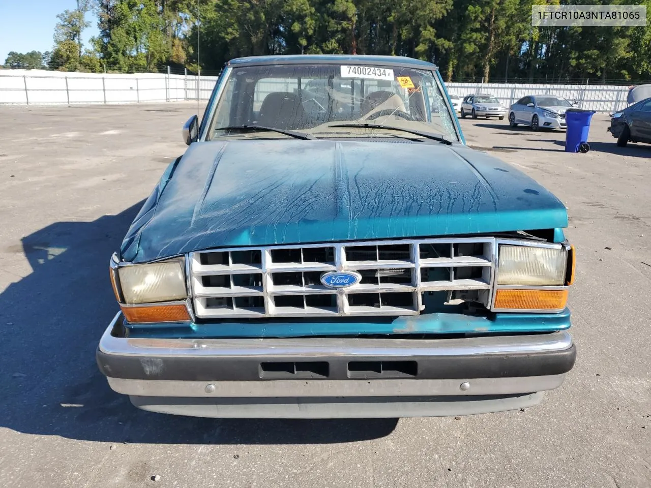 1992 Ford Ranger VIN: 1FTCR10A3NTA81065 Lot: 74002434