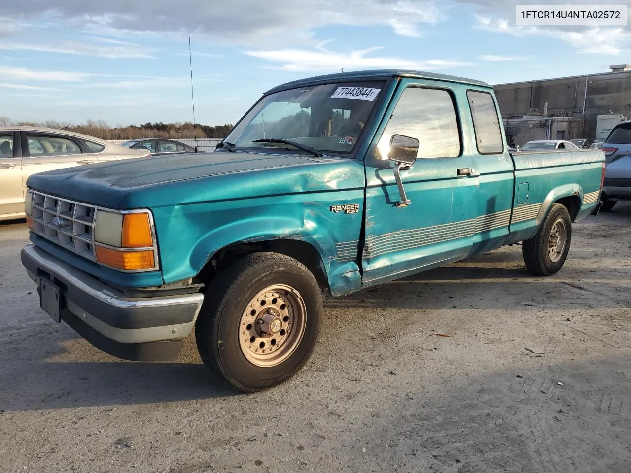 1992 Ford Ranger Super Cab VIN: 1FTCR14U4NTA02572 Lot: 77443844