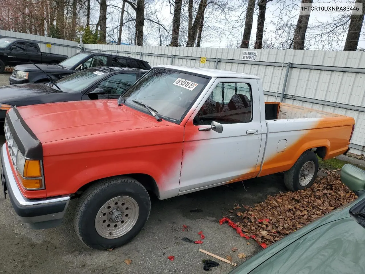 1992 Ford Ranger VIN: 1FTCR10UXNPA83446 Lot: 78245784