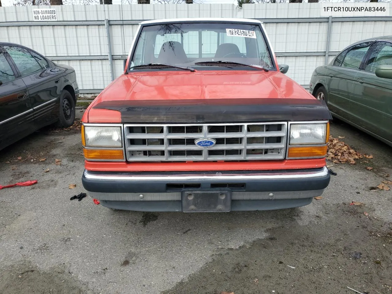 1992 Ford Ranger VIN: 1FTCR10UXNPA83446 Lot: 78245784