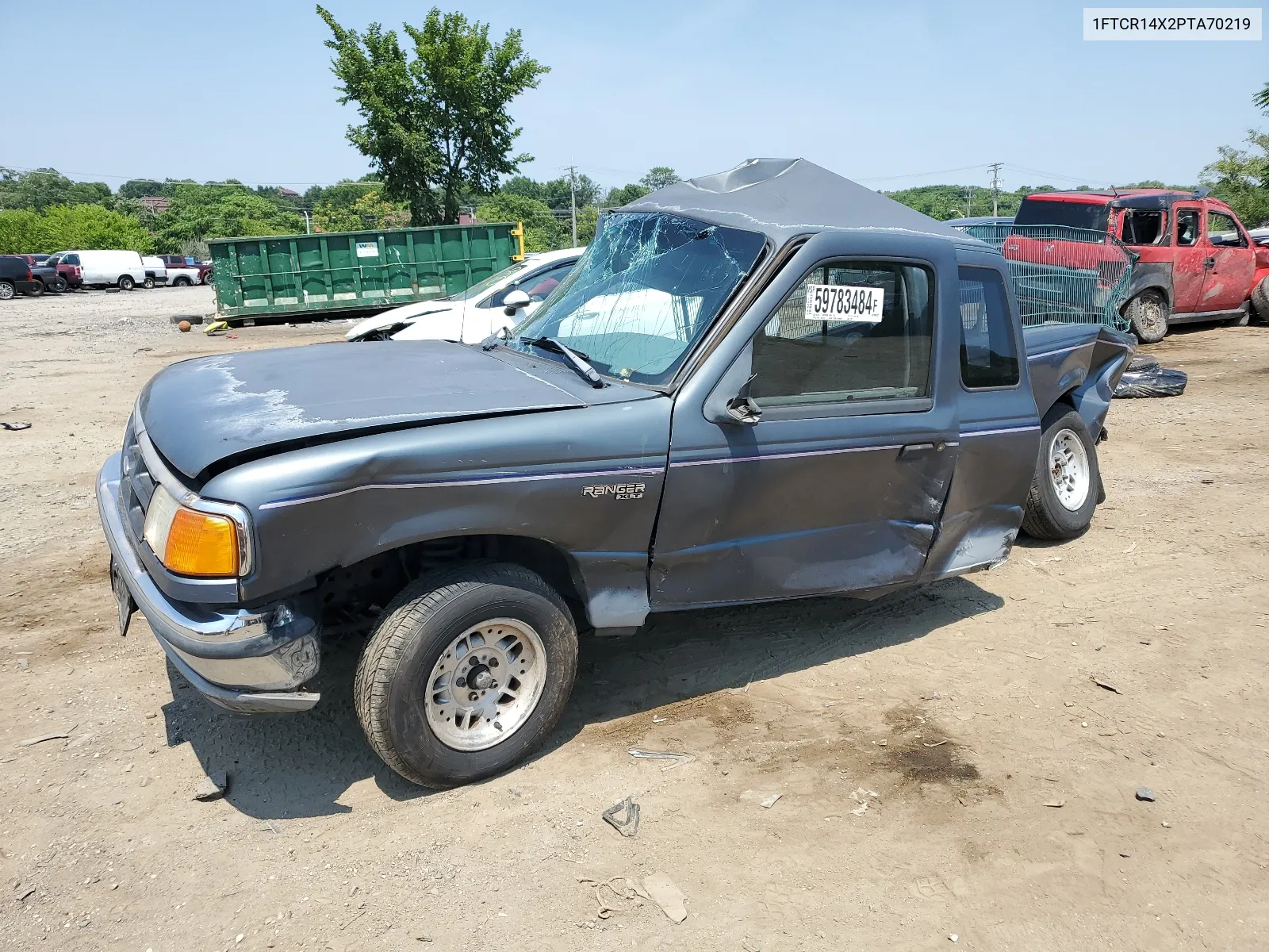 1FTCR14X2PTA70219 1993 Ford Ranger Super Cab