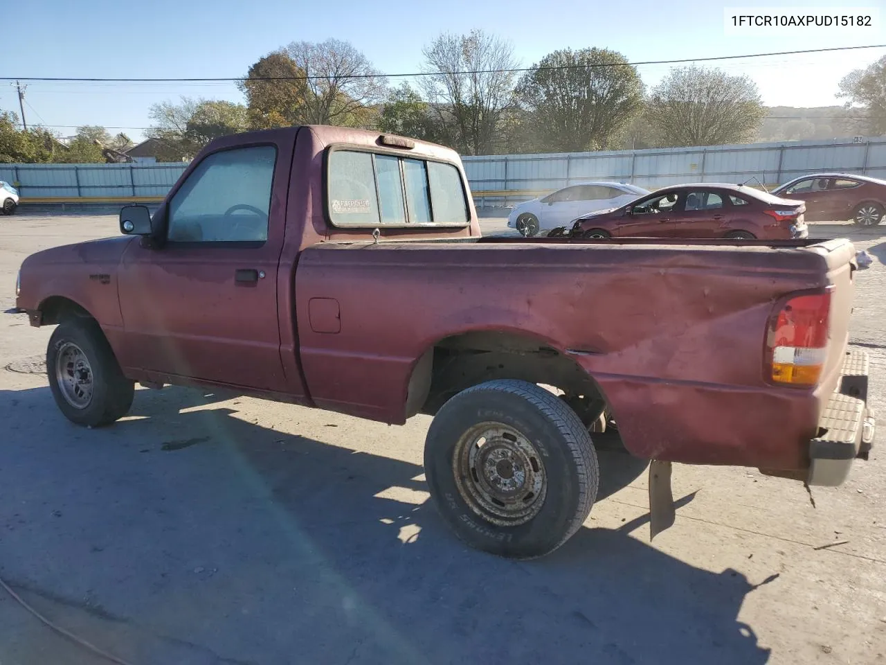 1993 Ford Ranger VIN: 1FTCR10AXPUD15182 Lot: 76781074