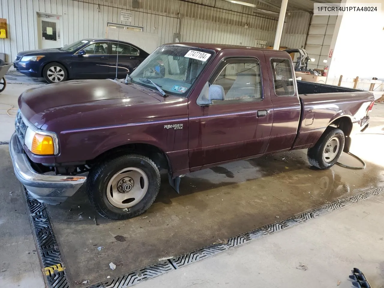 1993 Ford Ranger Super Cab VIN: 1FTCR14U1PTA48024 Lot: 77477104