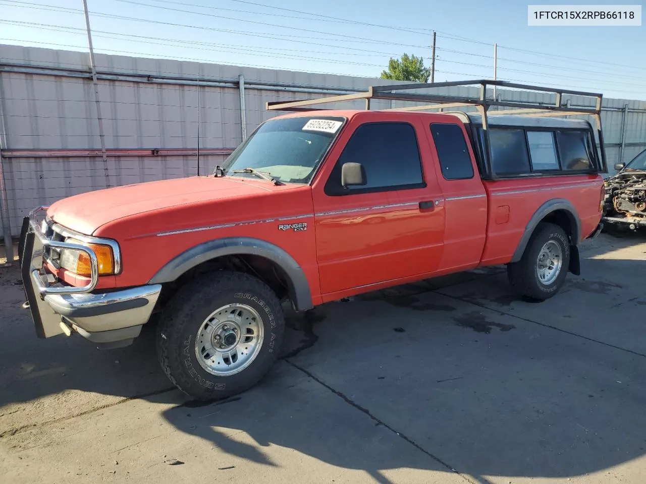 1994 Ford Ranger Super Cab VIN: 1FTCR15X2RPB66118 Lot: 69262254