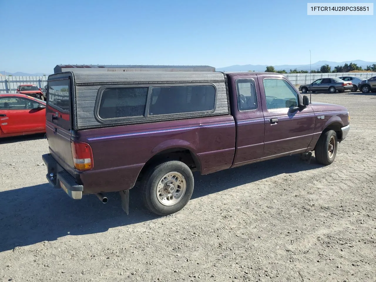 1994 Ford Ranger Super Cab VIN: 1FTCR14U2RPC35851 Lot: 69821634