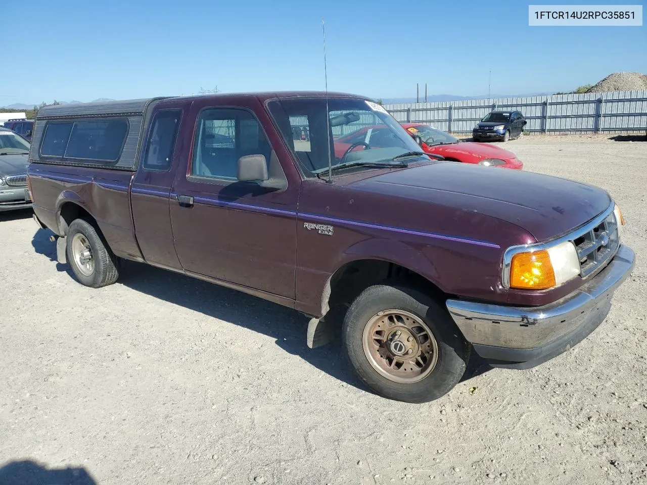 1994 Ford Ranger Super Cab VIN: 1FTCR14U2RPC35851 Lot: 69821634