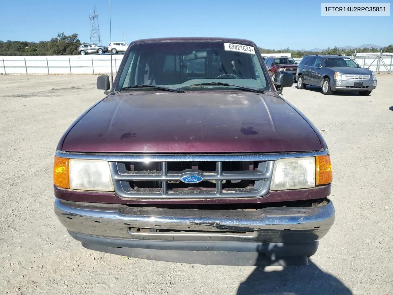 1994 Ford Ranger Super Cab VIN: 1FTCR14U2RPC35851 Lot: 69821634