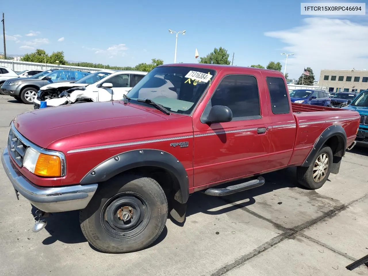 1994 Ford Ranger Super Cab VIN: 1FTCR15X0RPC46694 Lot: 71316384