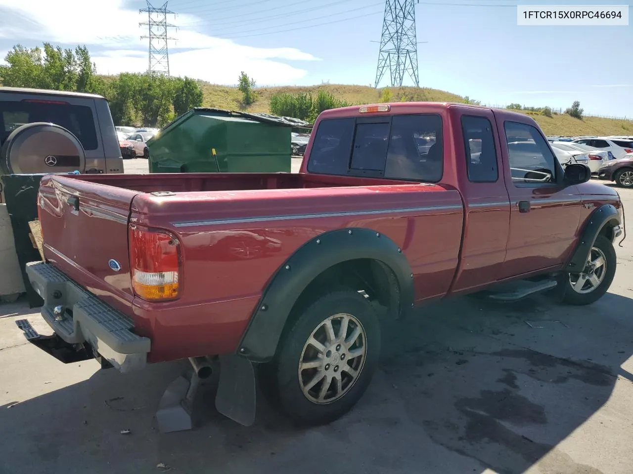 1994 Ford Ranger Super Cab VIN: 1FTCR15X0RPC46694 Lot: 71316384