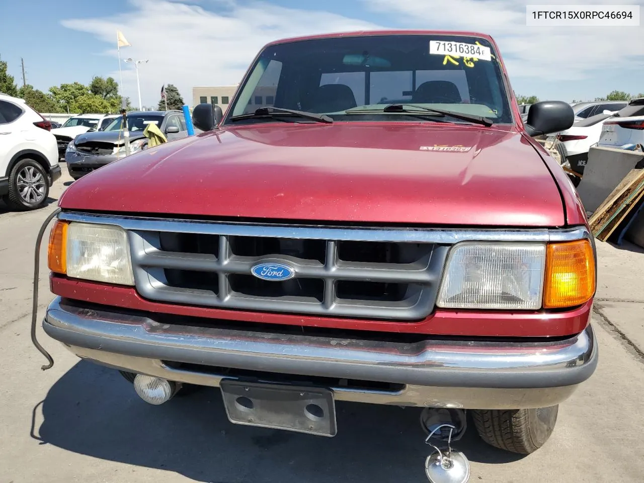 1994 Ford Ranger Super Cab VIN: 1FTCR15X0RPC46694 Lot: 71316384