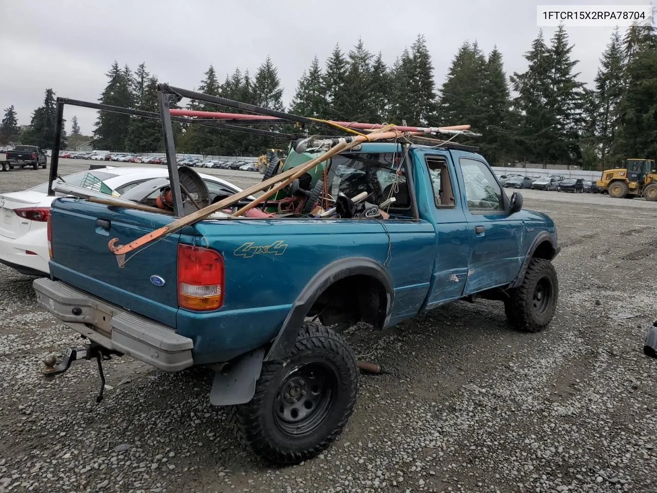 1994 Ford Ranger Super Cab VIN: 1FTCR15X2RPA78704 Lot: 75897234