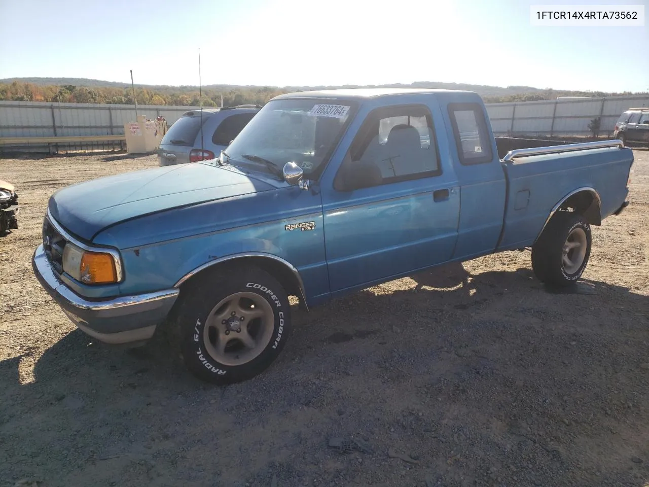 1994 Ford Ranger Super Cab VIN: 1FTCR14X4RTA73562 Lot: 76633764