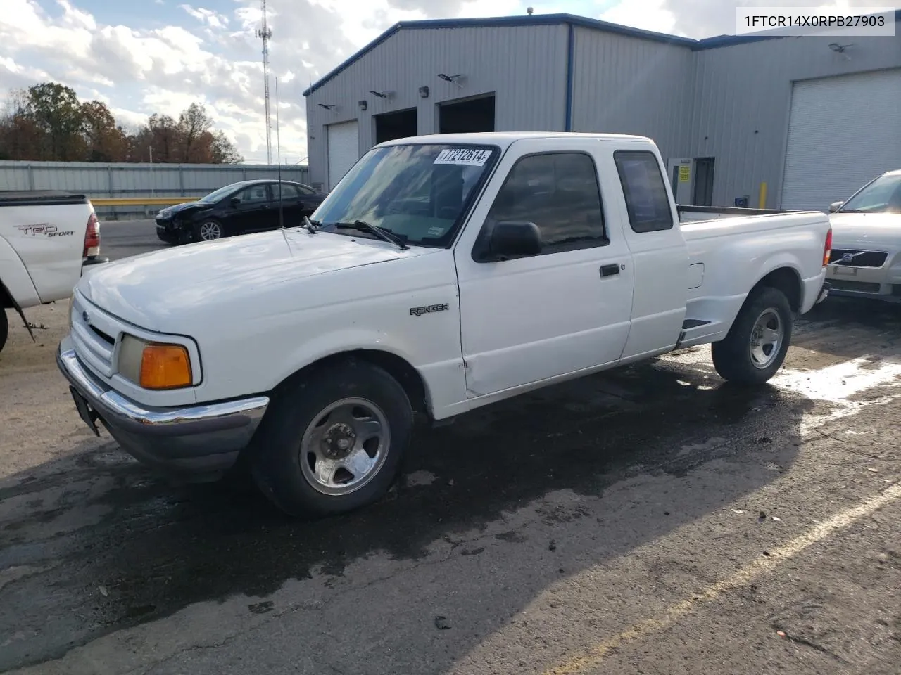 1994 Ford Ranger Super Cab VIN: 1FTCR14X0RPB27903 Lot: 77212614