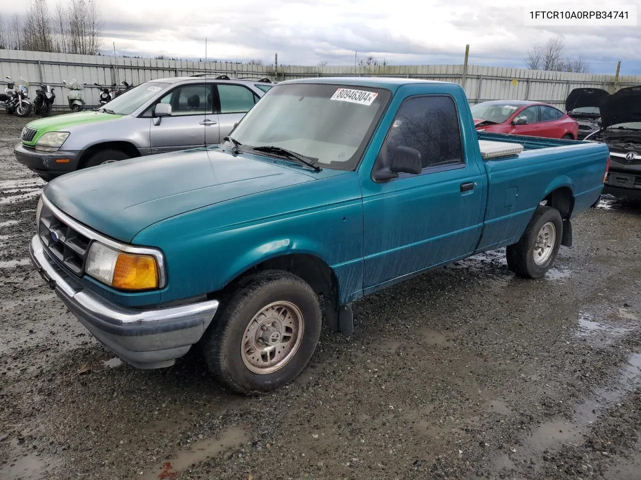 1994 Ford Ranger VIN: 1FTCR10A0RPB34741 Lot: 80946304