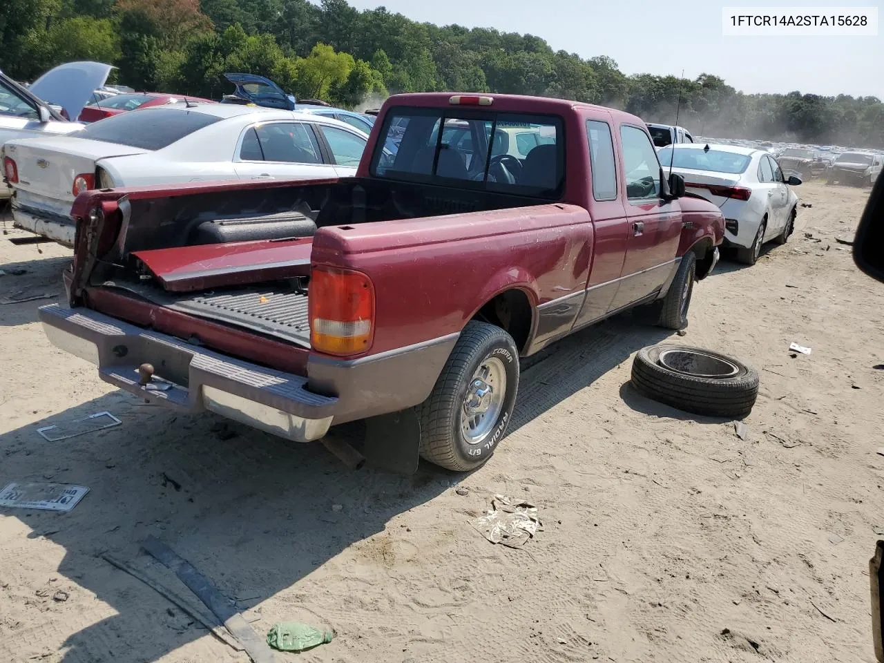 1995 Ford Ranger Super Cab VIN: 1FTCR14A2STA15628 Lot: 67686474