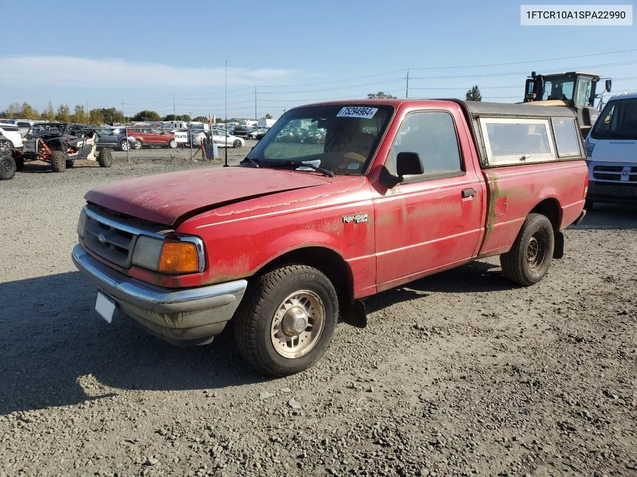 1995 Ford Ranger VIN: 1FTCR10A1SPA22990 Lot: 75294964