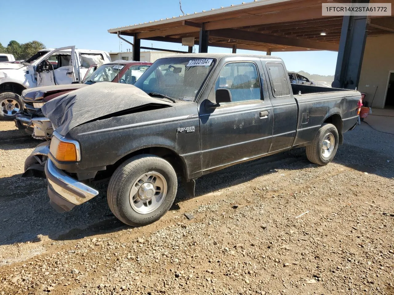 1995 Ford Ranger Super Cab VIN: 1FTCR14X2STA61772 Lot: 77033104