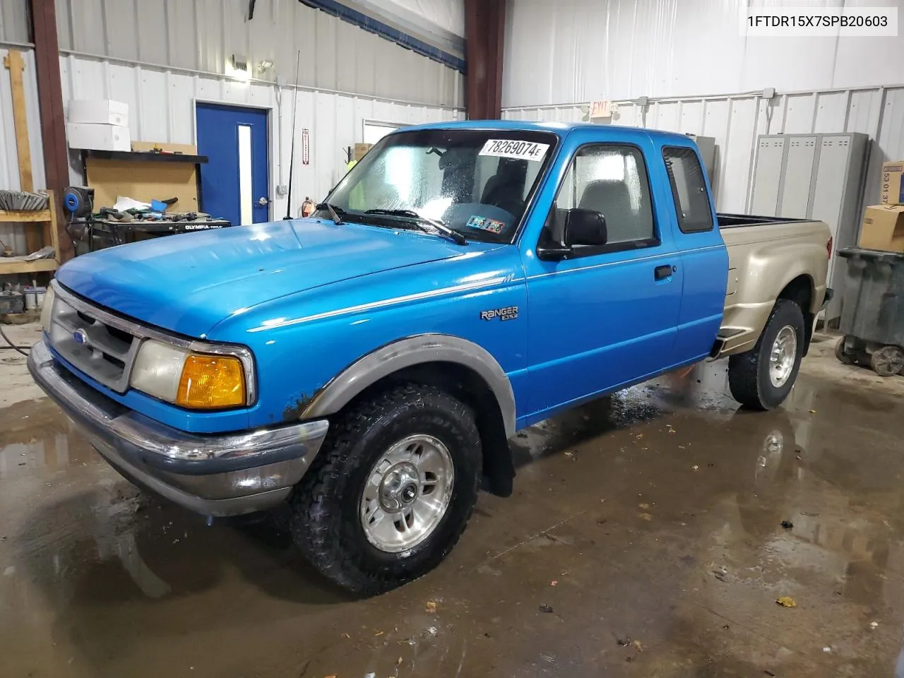 1995 Ford Ranger Super Cab VIN: 1FTDR15X7SPB20603 Lot: 78269074