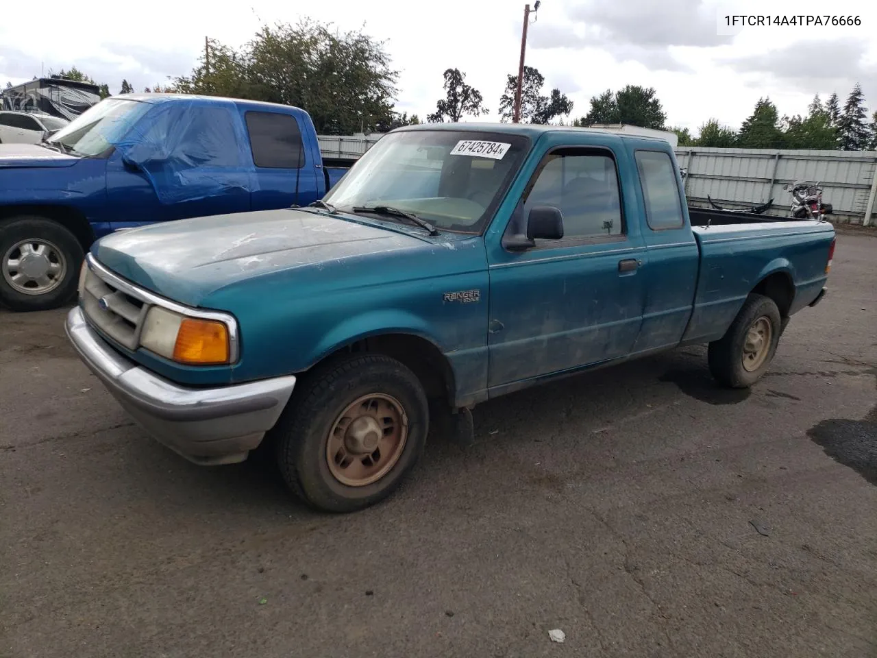 1996 Ford Ranger Super Cab VIN: 1FTCR14A4TPA76666 Lot: 67425784