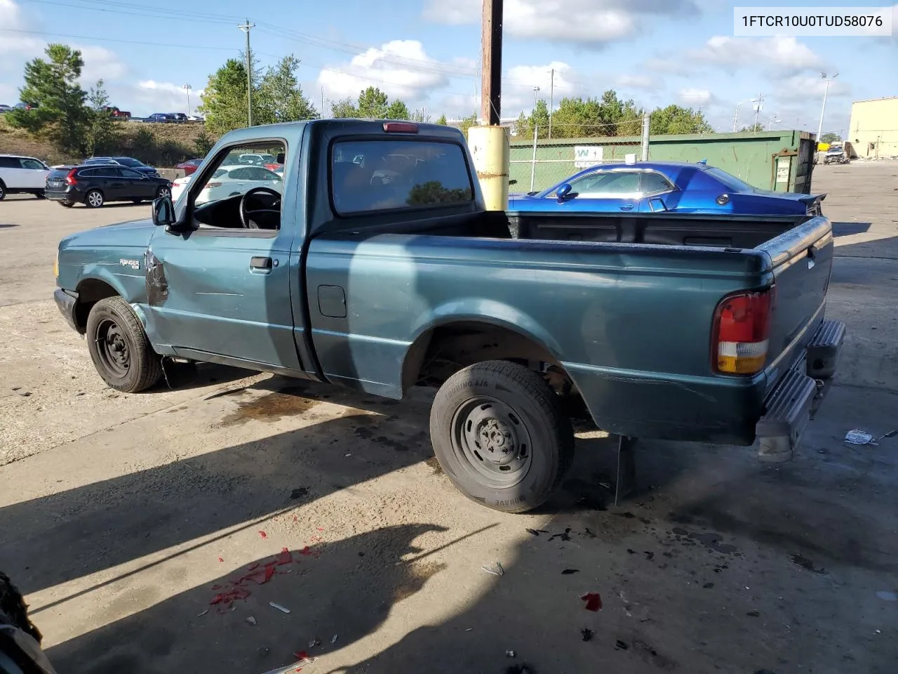 1996 Ford Ranger VIN: 1FTCR10U0TUD58076 Lot: 72559774