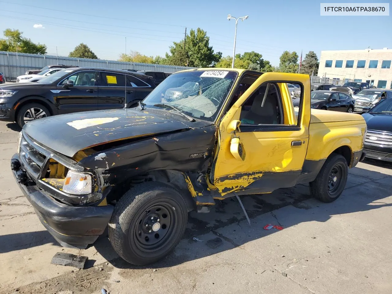 1996 Ford Ranger VIN: 1FTCR10A6TPA38670 Lot: 74734254