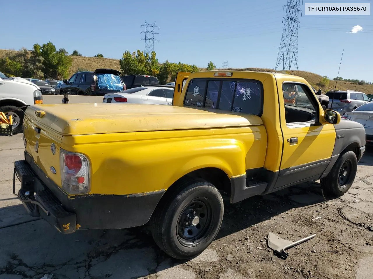 1996 Ford Ranger VIN: 1FTCR10A6TPA38670 Lot: 74734254